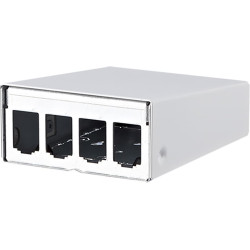 Metz Connect Modul AP-Gehäuse 4 Port reinweiß RAL9010