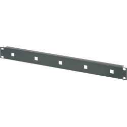Schroff 19" Front Panel for Cable Eyes, 1.5 mm, St, RAL 7021