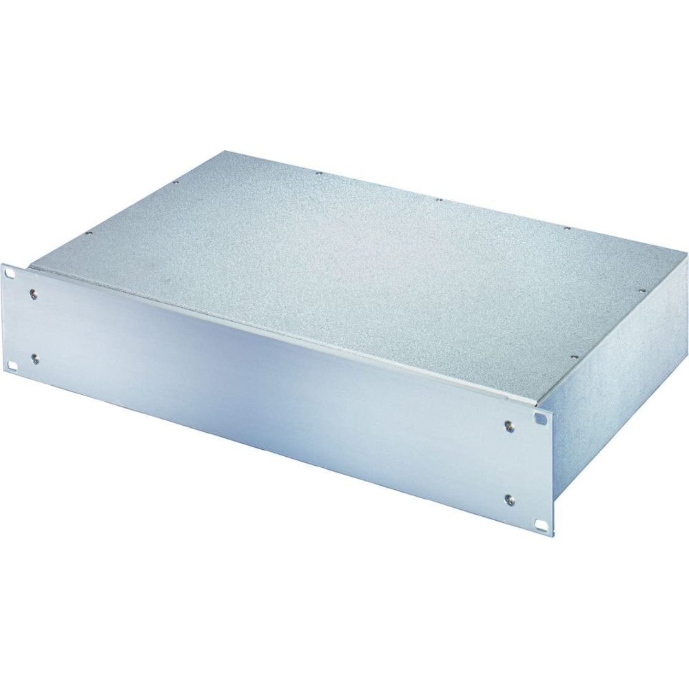 Schroff MultipacPRO 19" Chassis, Steel, AlZn, Plain Top and Base, 2 U, 280 mm