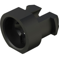 Schroff Sleeves for M2.5, Plastic, Black, 100 pieces