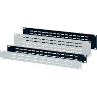 Schroff 19" Front Panel, Vented, 1 U, 2.5 mm, Al, RAL 7035