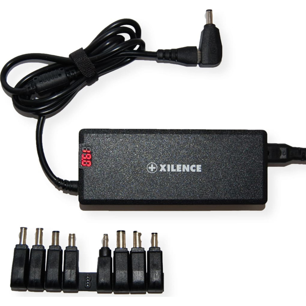 Xilence Universal Notebook Charger, XM012, 11 Adapters, LED Display, 120W