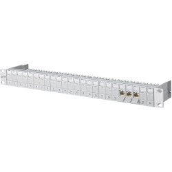 Metz Connect 19"-Panel 1HE bestückt mit 24 C6A Modulen Kat.6A (Class EA)