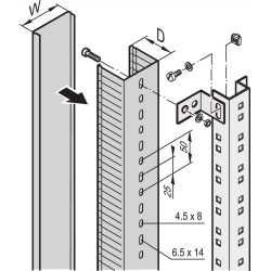 Schroff Cable Channel, 2000H 30W 60D