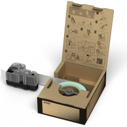 Epson BR-VN12YB-E label-making tape Black on yellow