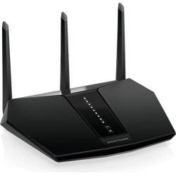 Netgear Nighthawk AX/5-Stream AX2400 WiFi 6 Router (RAX30) bezvadu rūteris Tīkls Gigabit Ethernet Divkāršā frekvenču josla (2.4 GHz / 5 GHz) Melns