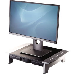 Fellowes Office Suites 71,1 cm (28") Galds Melns, Sudrabs