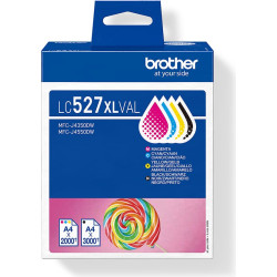 Brother LC527XLVAL tintes kārtridžs 4 pcs Oriģināls Augsta (XL) produktivitāte Melns, Tirkīzzils, Fuksīns, Dzeltens