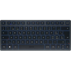 Cherry KW 7100 MINI BT tastatūra Universāls Bluetooth sistēma QWERTZ Swiss Zils