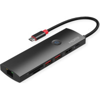 Roline USB 3.2 Gen 2 Type C Docking Station, 1x HDMI 4K60, 2x USB 3.2 Gen 2, 1x USB Type C PD (Power Delivery), 1x Gigabit Ethernet, 1x SD/microSD Card Reader