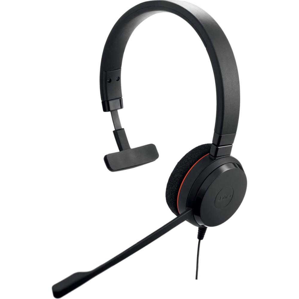 Jabra Evolve 20 Austiņas Vadu Birojs / zvanu centrs USB Type-C / USB Type-A Melns