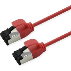 Roline U/FTP Patch Cord Cat. 8.1 (Class I), LSOH, SLIM, red, 2 m