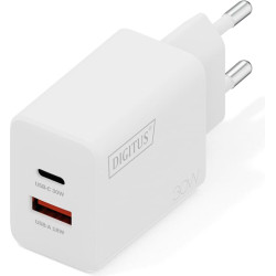 Digitus USB GaN Charger 30W, 1x USB-C, 1x USB-A