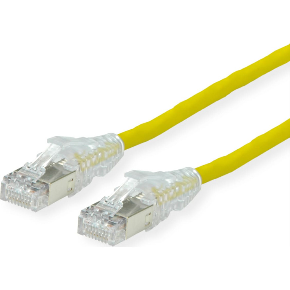 Secomp D&Auml;TWYLER Cat.6A (Class EA) S/FTP patch cable, CU 7702 flex LSOH, AMP v2, yellow, 3 m