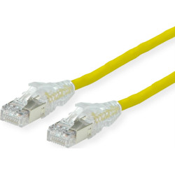 Secomp D&Auml;TWYLER Cat.6A (Class EA) S/FTP patch cable, CU 7702 flex LSOH, AMP v2, yellow, 3 m