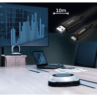 Lindy 10m USB 3.2 5Gbps Type A to C Hybrid Cable