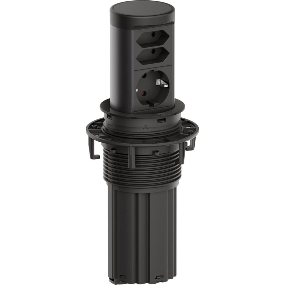 Bachmann ELEVATOR2 1xCEE7/3 2xEuro, RAL9005 2.0m AEH