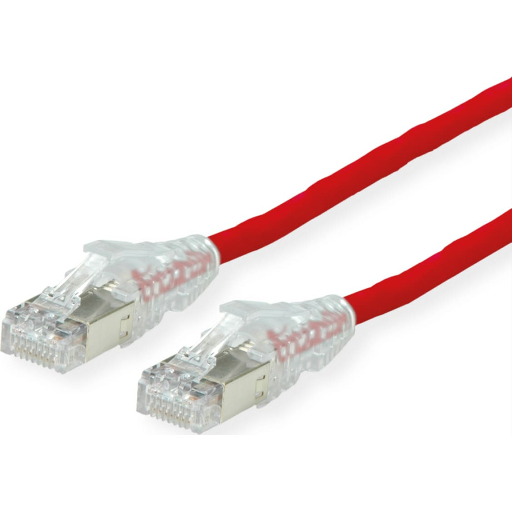 Secomp D&Auml;TWYLER Cat.6A (Class EA) S/FTP patch cable, CU 7702 flex LSOH, AMP v2, red, 5 m