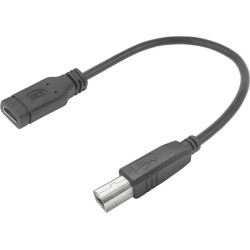 ACT USB-C F - USB-B M 2.0 0.2M