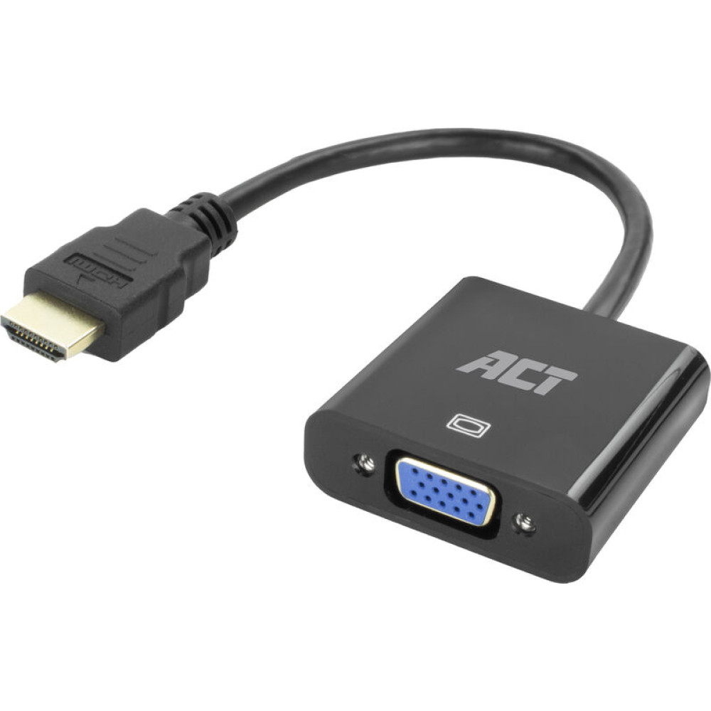 ACT HDMI-VGA M/F MET AUDIO 0.15M