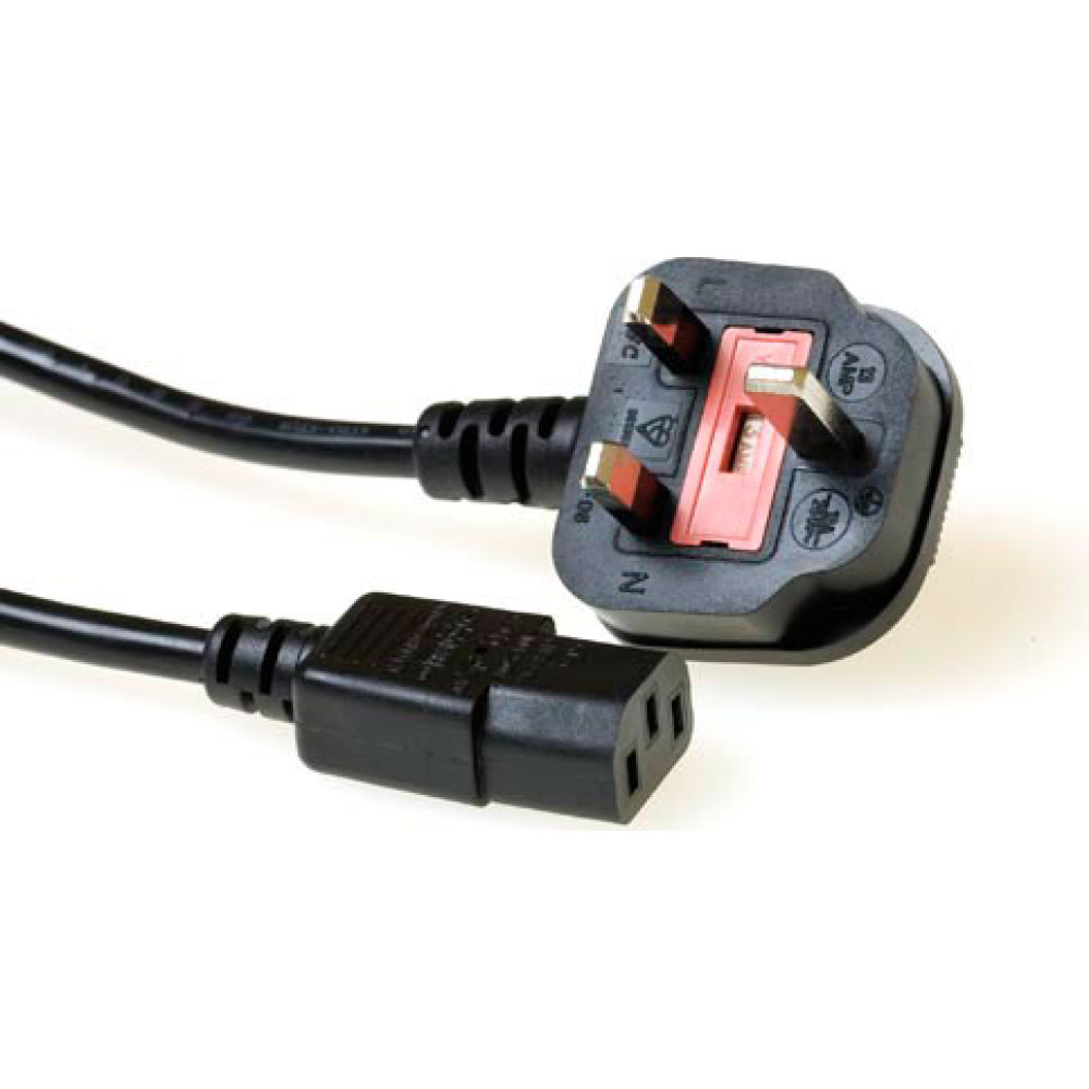 ACT POWERCORD UK-C13 13A BK  2.50M