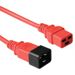 ACT POWERCORD C19-C20 RED    1.80M