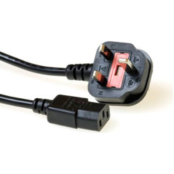 ACT POWERCORD UK-C13 5A BK 1.80M