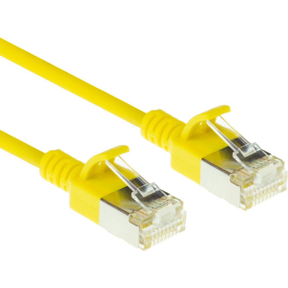 ACT CAT6A U/FTP SLIMLINE YL 7.00M