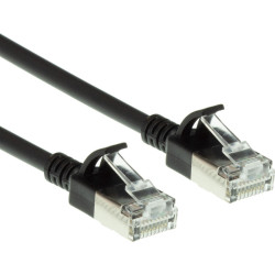 ACT CAT6A U/FTP SLIMLINE BK 10.00M