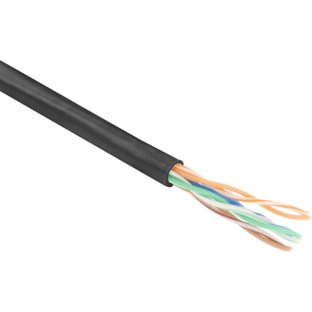 ACT C5E U/UTP PATCH PVC BLACK 100M