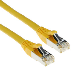 ACT CAT6A S/FTP LSZH SNG YL 10.00M