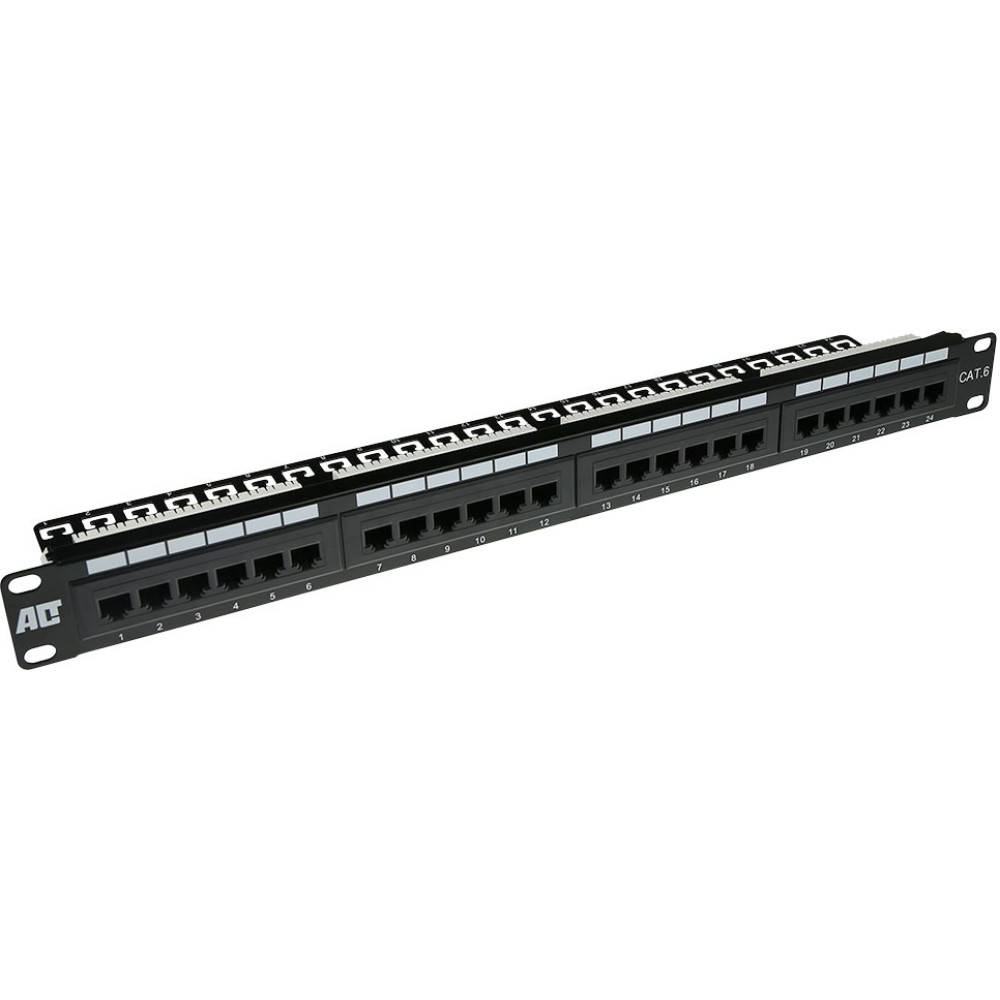ACT PATCHPANEL 24P UTP C6 CAB BAR