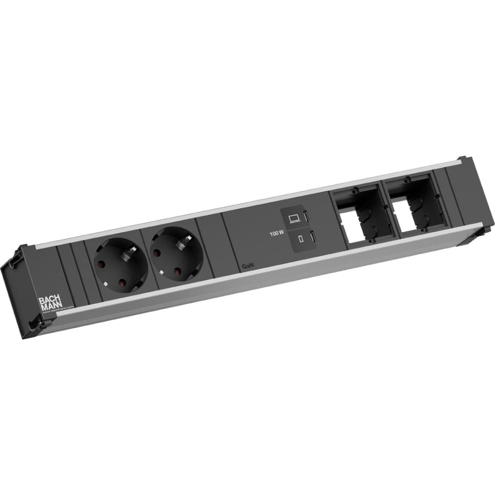 Bachmann CONI 2xCEE7/3, 1xUSB C/C 100W 2xCM L=0.2m