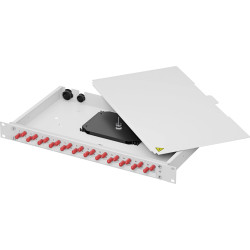 Teleg&auml;rtner Karl G&auml;rtner  TELEG&Auml;RTNER BASIS eco LWL-Panel mit Kupplungen, 24x LC Duplex, blau, OS2