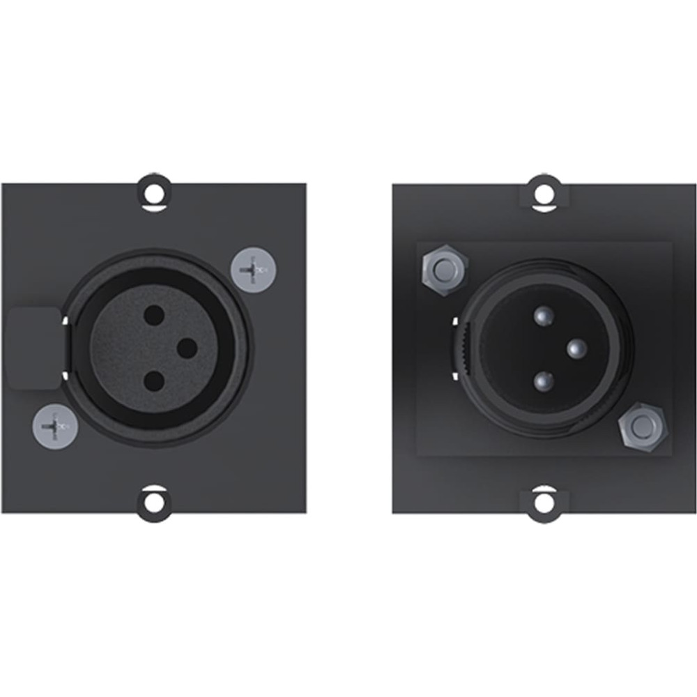 Bachmann frame XLR 3-pin socket, Screw terminal 3-pin cover cap