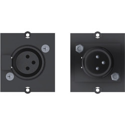 Bachmann frame XLR 3-pin socket, Screw terminal 3-pin cover cap