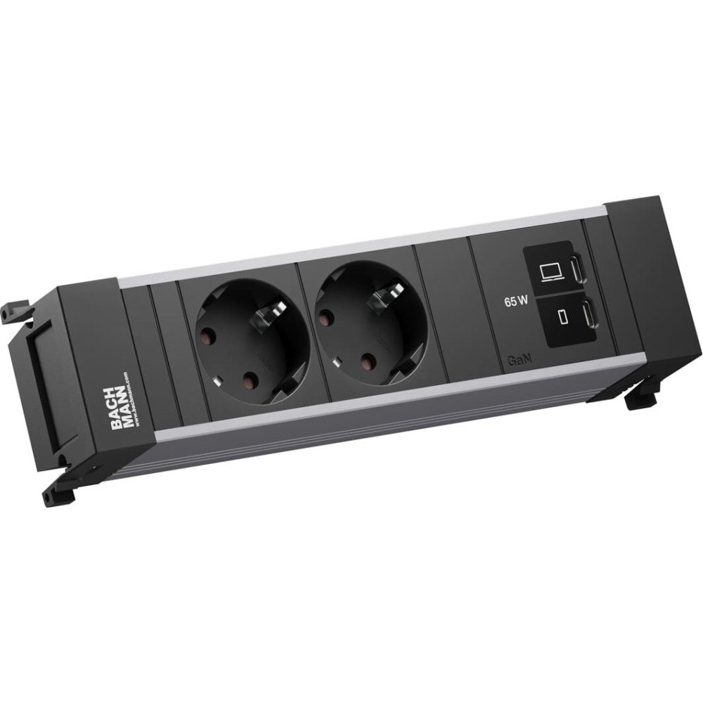 Bachmann POWER FRAME 2xCEE7/3, 1xUSB C/C 65W L=0.2m