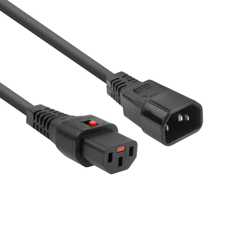ACT POWERCORD C13LOCK-C14 BK 3.00M