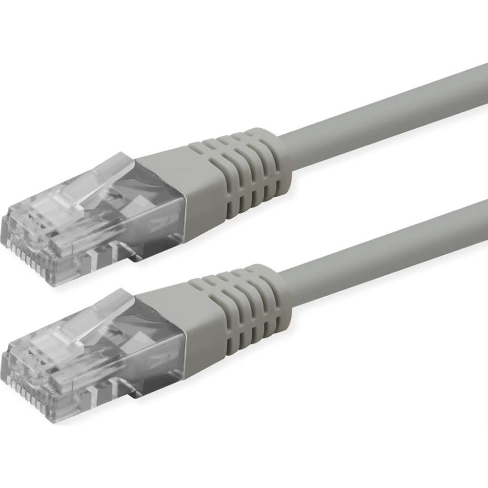 Roline UTP Patch Cord, Cat.6 (Class E), PoE, grey, 10 m