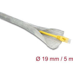 Delock Braided Sleeve for EMC shielding self-closing 5 m x 19 mm