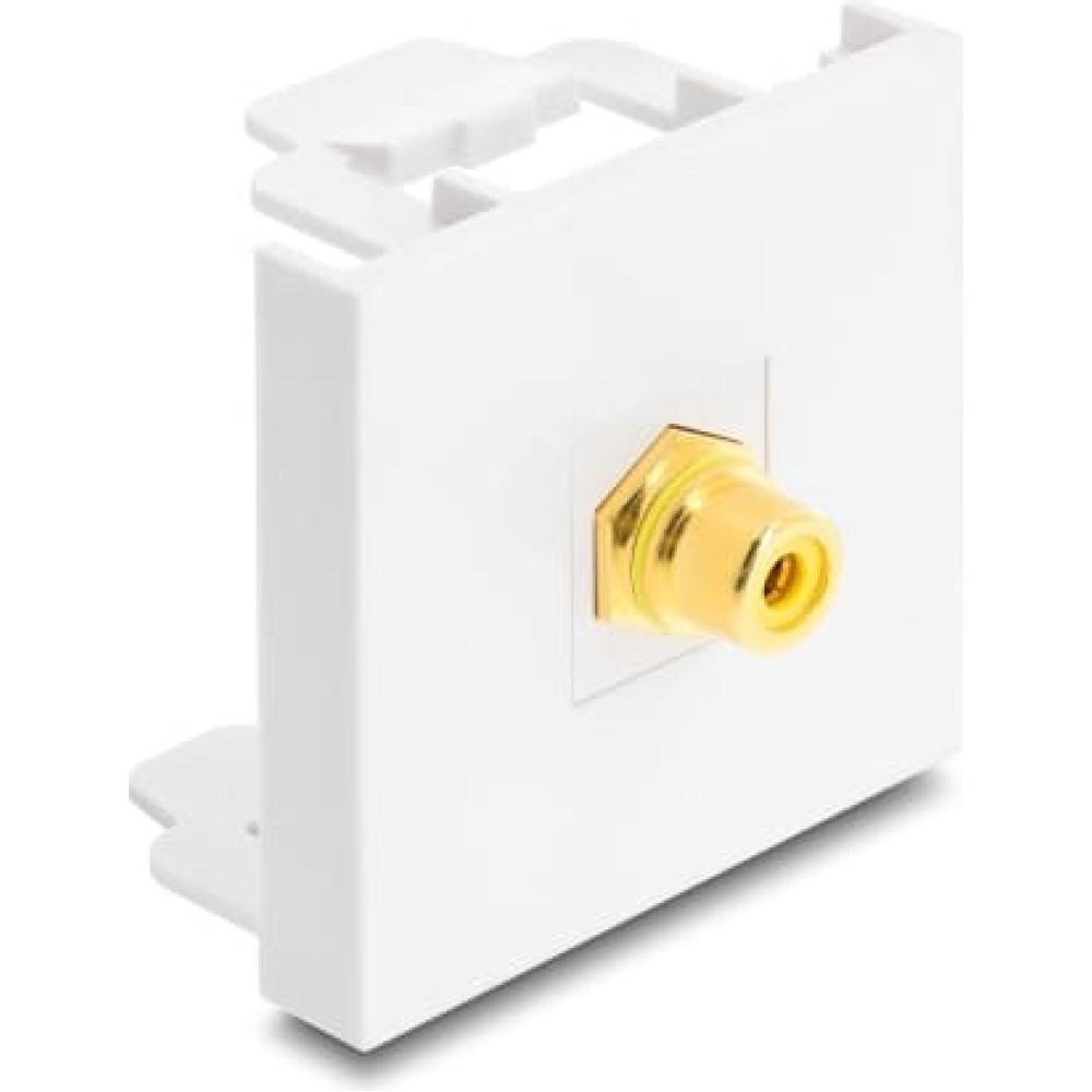 Delock Easy 45 Module RCA female to RCA female gold plated yellow / white