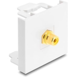 Delock Easy 45 Module RCA female to RCA female gold plated yellow / white