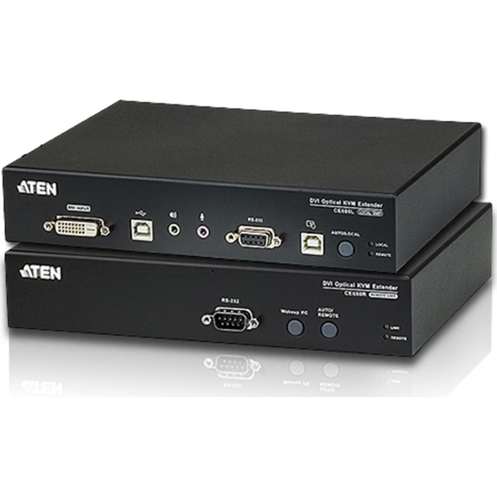 Aten CE680 DVI Optical KVM Extender 600 m