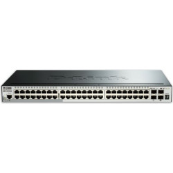 D-Link DGS-1510-52X tīkla pārslēgs Vadīts L3 Gigabit Ethernet (10/100/1000) 1U Melns