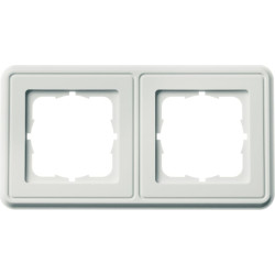 Telegärtner Karl Gärtner  TELEGÄRTNER Abdeckrahmen 151 x 80 mm, 2-fach, alpinweiss