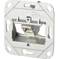 Metz Connect C6Amodul 1 Port 180°M UP0-Dose, reinweiß RAL9010