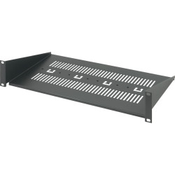 Schroff 19" Equipment Shelf, 2 U, RAL 7021