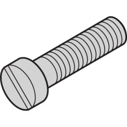 Schroff Assembly Part, Cheese Head Screw, M2.5 x 5, 100 pieces