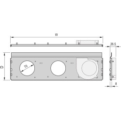 Schroff RatiopacPRO AIR Radial Fan Unit, 3 Fans, 84 HP, 220 mm