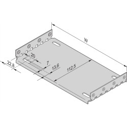 Schroff EuropacPRO Mounting Plate for Use With Cover Plate, 63 HP, 160 mm Board Length